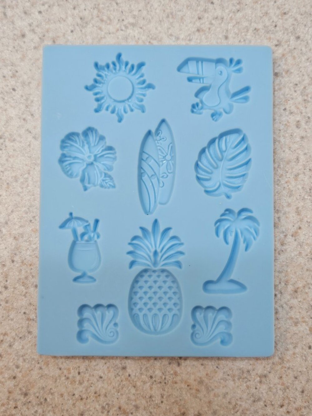 Tropical Silicone Mold – Blue